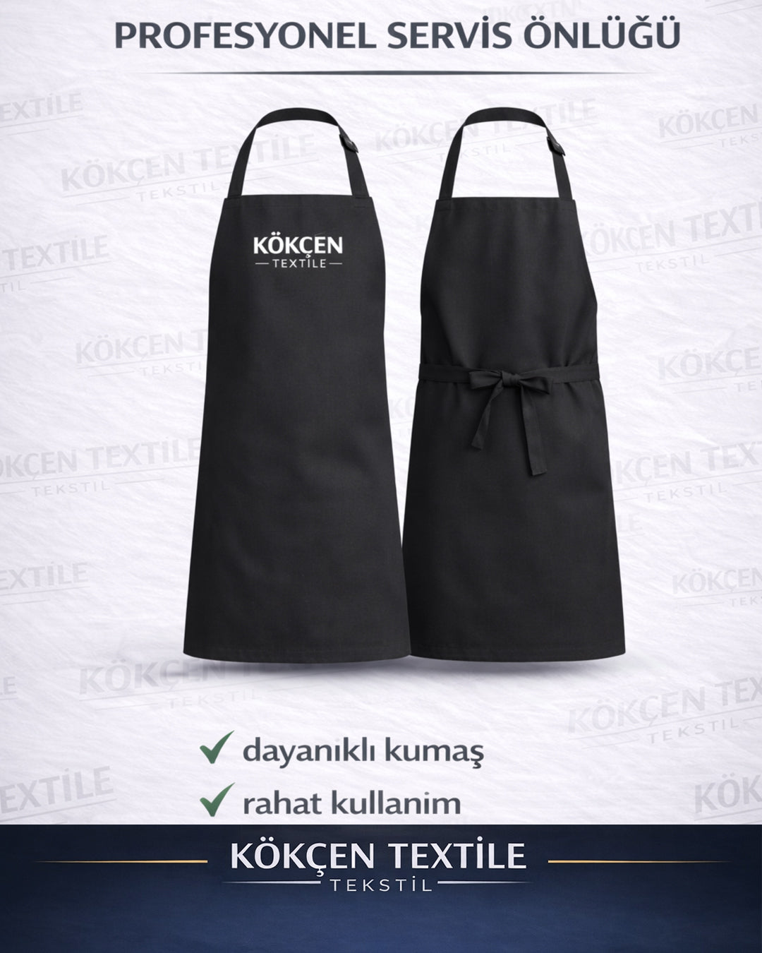 İşletmelere Özel Boyundan Bağlamalı Önlük